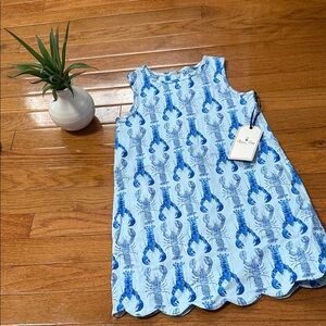 NWT Classic Prep Blue and White Lobster Kids Casual Dress